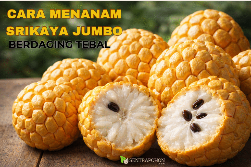 srikaya 1 &bull; Cara Menanam Srikaya Jumbo: Daging Tebal, Biji Sedikit